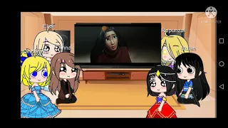 👸Disney princess react to raya and the last d drogon in trailer 👸