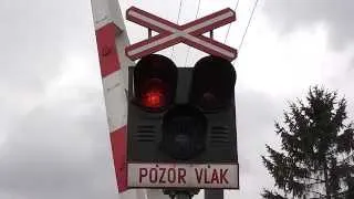 Železniční přejezd SSSR Voděrady [P2798] - 6.8.2014 / Czech railroad crossing