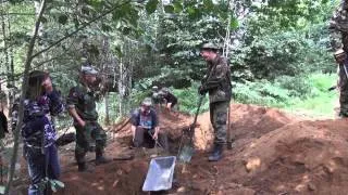 Exhumation of German soldiers in Eastern Latvia