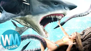 ¡Top 10 Películas RIDÍCULAS sobre TIBURONES!