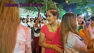 Thailand Navaratri นวราตรี Celebration 2022 Thai People Enjoyment|  Mass level Dance Bangkok