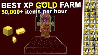 Minecraft FASTEST XP Gold Farm 50,000+ Per Hour 1.20 Tutorial