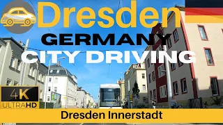 Driving in Germany : Dresden Innenstadt (Innertown)