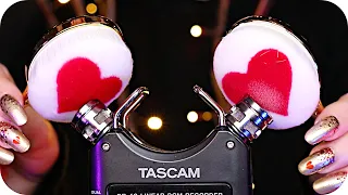 ASMR 16 Tascam EXTRA Deep Ear Triggers ✨ (NO TALKING) Ear Cleaning, Brushing, Crinkling, Mic Tapping