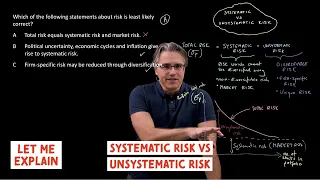 Systematic risk versus unsystematic risk (for the @CFA Level 1 exam)