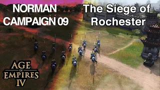 AGE OF EMPIRES 4 Campaign - Norman Campaign 09 Siege of Rochester 1215 - Hard Gameplay Walkthrough