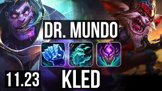 DR. MUNDO vs KLED (TOP) | Rank 1 Mundo | NA Challenger | 11.23