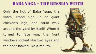 Baba Yaga The Russian Witch | Improve your English | Learn Cultures | Bedtime Stories | 6+Years