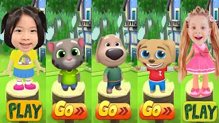 Tag with Ryan Emma vs Love Diana Pet Dash vs Dog Runner vs Tom Gold Run vs Cat Dash - Run Gameplay