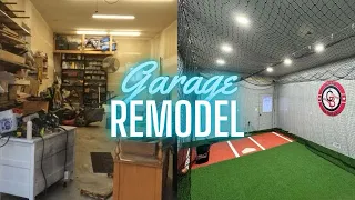 We Built My Dream Batting Cage in Our Garage!