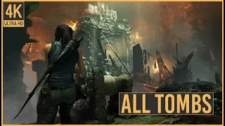 Shadow of the Tomb Raider - All Challenge Tombs Walkthrough (4K 60fps)