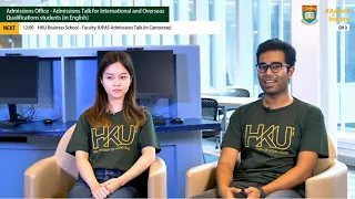 【HKU IDAY2020】Admissions Talk for International and Overseas Qualifications student (in English)