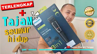 ALAT CUKUR TERLENGKAP - Review Philips All in One Trimmer 3000 Series 8 in 1