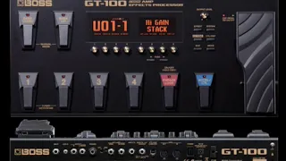 Hard Rock tones for Boss GT100 samples