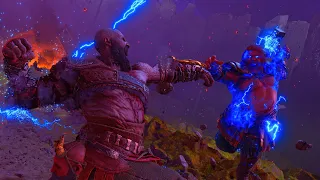 God of war Ragnarok TRUE level 1 Kratos Vs Thor Final battle GMGOW+ ALL Burdens