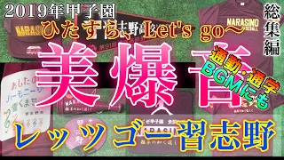 ⑩レッツゴー習志野 let's go 美瀑音 応援歌 習志野応援 2019年甲子園総集編 選抜 センバツ 吹奏楽部 ブラバン 甲子園 高校野球  第101回 第91回 沖縄尚学 鶴岡東 日章学園 東邦