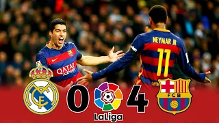 Real Madrid 0 × 4 Barcelona  | La Liga 2015-2016 Extended Highlights & Goals HD