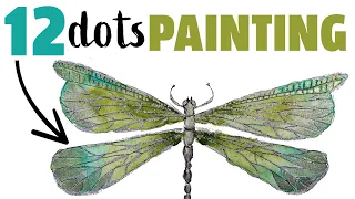 THIS is how to ~ IMPROVE ~ your DRAGONFLY Painting ~ Beginners EASY Lesson @skrimwatercolors