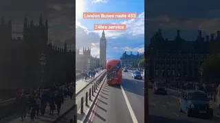 A view of Big Ben from London Bus Route 453 #LondonBus #BigBen #london