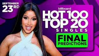 FINAL PREDICTIONS | Billboard Hot 100, Top 20 Singled | September 23rd, 2023