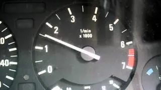 A BMW 5 Series E34 540i Revs up - With No Limiter