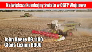 John Deere X9 1100 i Claas Lexion 8900 - największe kombajny świata w CGFP Wojnowo