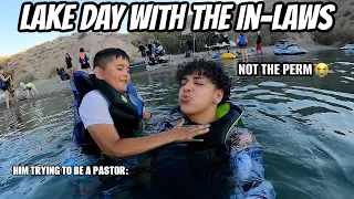 I SPENT THE DAY WITH MY IN-LAWS AT THE LAKE | Summermess Vlog