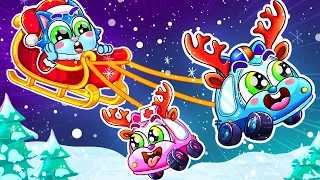 🎅 Santa Claus is Coming to Town😍Up On The Housetop Song🚗🚓🚑🚌+More Nursery Rhymes by Cars & Play