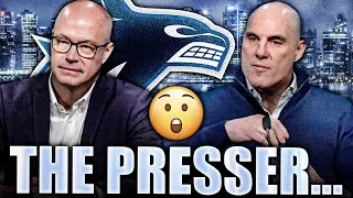 PATRIK ALLVIN & RICK TOCCHET'S PRESS CONFERENCE: Vancouver Canucks News & Trade Rumours 2023 Updates