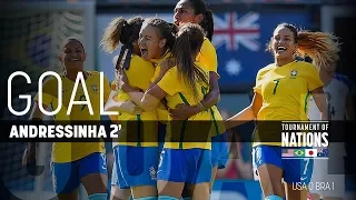 WNT vs. Brazil: Andressinha Goal - July 30, 2017