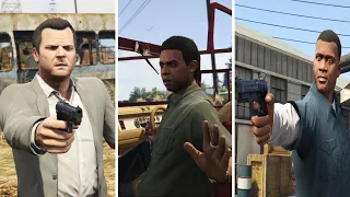 Franklin and Michael Kills Lamar in the final mission of GTA 5 (Ending A)