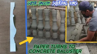 Amazing technique How Paper Turns To Concrete Baluster Cement Pattern Precast ; Amazing Skill Ideas