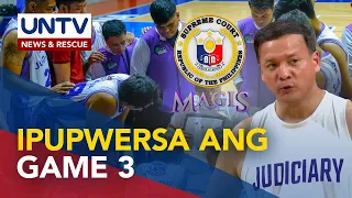 Judiciary Magis, all effort sa practice para maipwersa ang Game 3 sa UNTV Cup Season 9 Finals