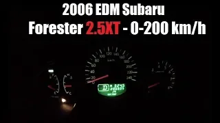 Subaru Forester Turbo 2.5T - acceleration 0-200 kph