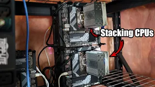 These NEW CPU Mining Stands Are My FAVORITE!!! - Stacking CPU Mining Rigs