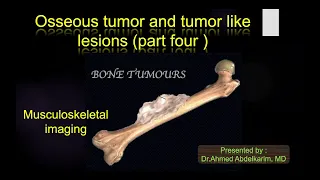 22-bone tumours and tumours like lesion part 4