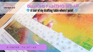 My Drafting Table Set Up | Where I do my Diamond Painting