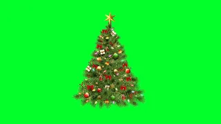 4k Christmas Tree Green Screen Animated Background Loop | Motion BG | DJ LOOP | Copyright Free GFX