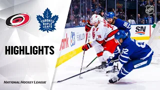 NHL Highlights | Hurricanes @ Maple Leafs 2/22/20