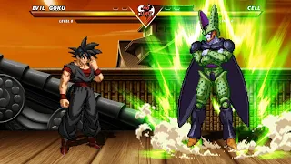 EVIL GOKU vs PERFECT CELL - High Level Awesome Fight!