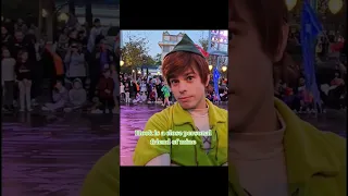 Peter Pan has a few thoughts about Captain Hook  #disney #disneyland #shorts