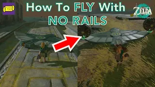 The Legend of Zelda Tears of the Kingdom - How to fly with Wing without Rails