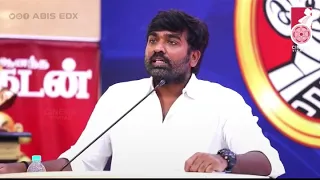 Vijay Sethupathi speech about life