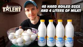 40 Eggs and 4 Liters Milk Challenge (Online Casting for "Got Talent" TV Show)