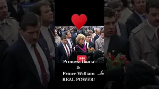 Legends Princess Diana and Prince William in New York ❤️😍👑#princessdiana #princewilliam #shorts