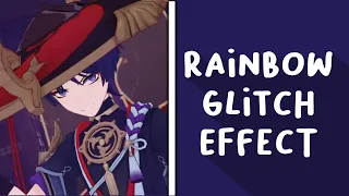 rainbow glitch effect for amv || video star tutorial