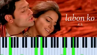 Labon Ko | Bhool Bhulaiyaa | Piano Tutorial | K.K
