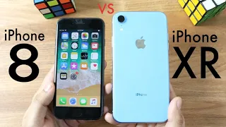 iPHONE XR Vs iPHONE 8! (Should You Upgrade?) (Speed Comparison) (Review)