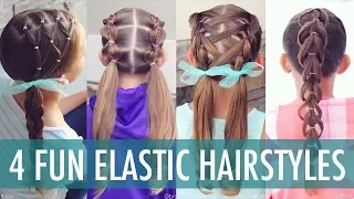 4 Fun Elastic Hairstyles | Brown Haired Bliss