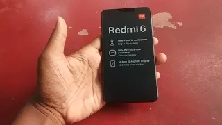 Xiaomi mi redmi 6(M1804C3DI)hard reset/pattern unlock